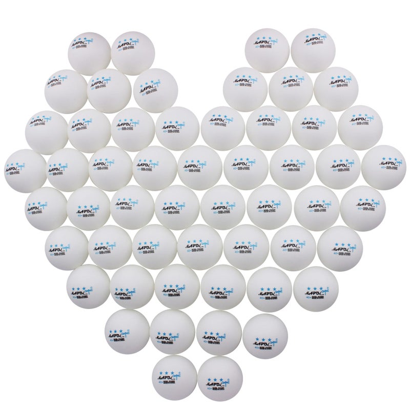 MAPOL Table Tennis Balls 3 Star 40+ Advanced White Ping Pong Ball (60 Pack) - Image 1